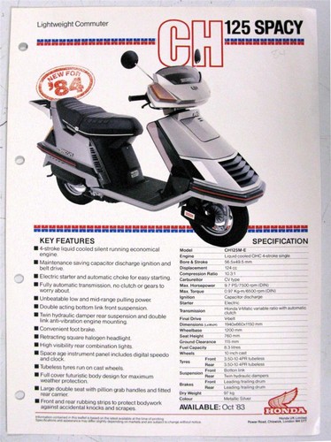 Honda ch125 spacy lightweight - spacy,