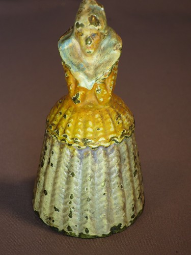 Vintage brass lady bell - vintage,