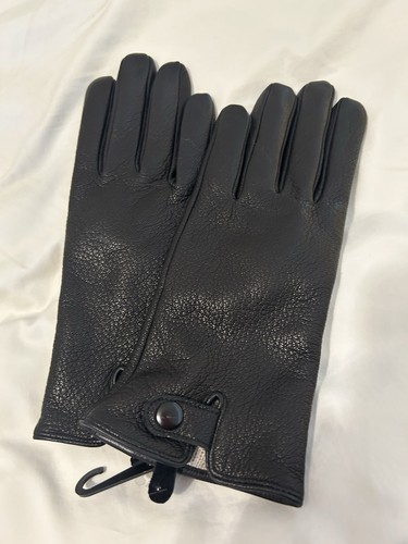 New black grained leather - new,