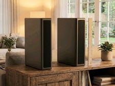 Moden thin stereo speaks Black