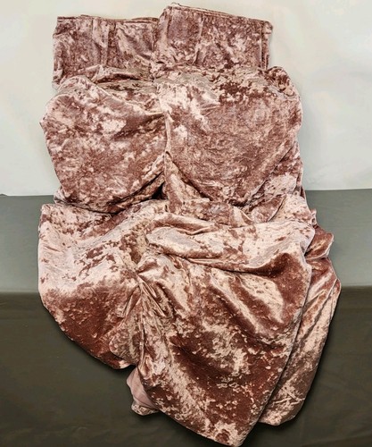Crushed velvet curtains - velvet,