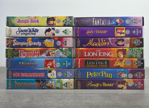 14x disney vhs - vhs, lion