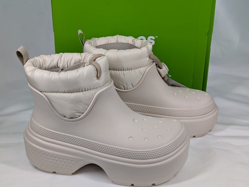 Crocs stomp puff - stomp, cream