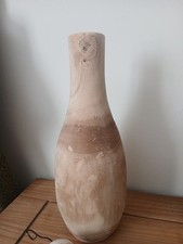 Wood Vase Natural Boho Home Decor Flower Arrangement Wooden Hand Made & Unique