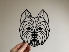 Geometric West Highland Terrier Westie Pet Dog Wall Art Decor Hang Decoration 
