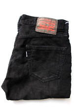 Levi's 511 men's corduroy jeans slim fit W30 L27 black stretch cotton LEVH069
