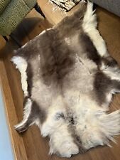 Exclusive Reindeer Hide Skin 131 x 115 cm Scandinavian Rug Prime Quality Natural