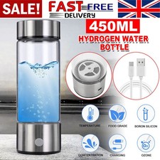 450ml Hydrogen Rich Water Maker Alkaline Bottle Cup Ionizer Generator Portable