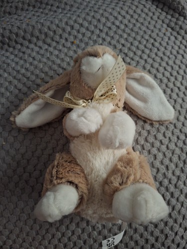 Beige and white rabbit - white, a