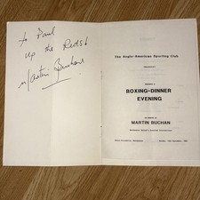 Martin Buchan Signed Program