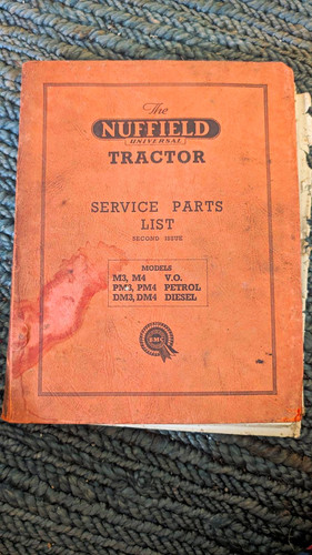 Nuffield tractor service parts - nuffield,