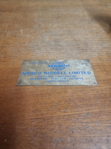 Vintage mesco riddell ltd - riddell,