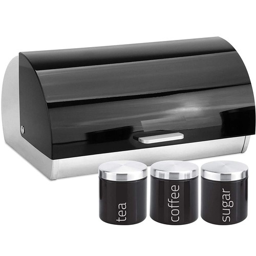 4pc bread bin set tea - bread,