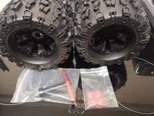 17mm HEX HobbyPark Pre-Glued 170mm x 98mm Wheels x4 UK Stock inc Wrench & Nuts