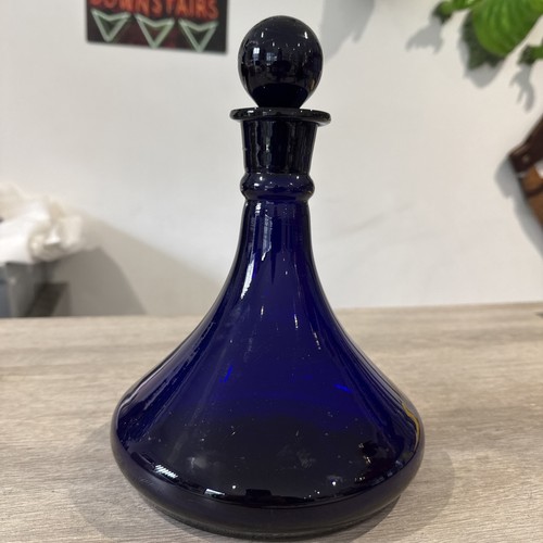Blue decanter ships bristol - decanter,