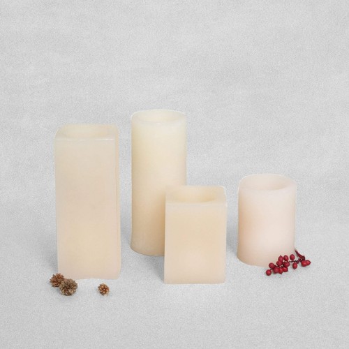 Wax led candle various sizes - -,