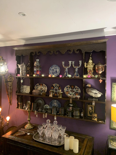 Large antique oak hanging - oak,