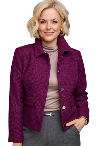Ladies tailored lined boucle - tailored,