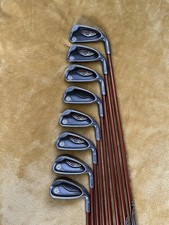 Ping G10 Irons / 4-SW / stiff Flex / ping tfc 129 graphite shafts 