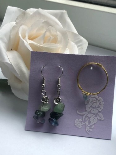Earing and ring bracelet set - ring,