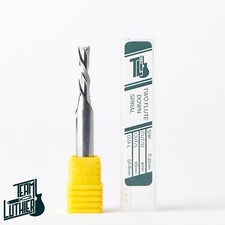 2 Flute Spiral Down Cut Router Bit 1/4" Shank 4mm Cut Carbide CNC Endmill