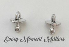 10 x Tibetan Silver BABYS DUMMY SOOTHER PACIFIER BABY SHOWER 13x10mm 3D Charms