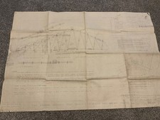 1949 TIMBER DEVELOPMENT ASSOC LTD. T D A IND ROOF STRUSS OUTLINE DRAWINGS SHEET