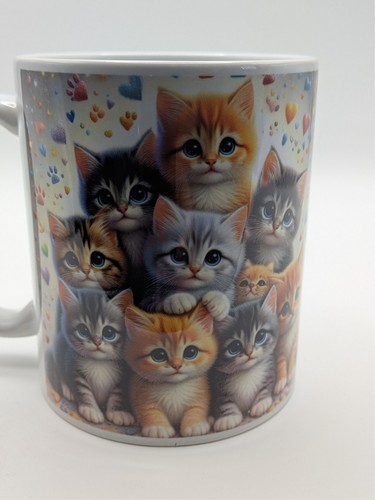 Cute kitten mug colourful cat - cute,