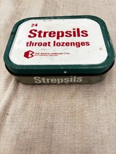 Vintage Tin - Strepsils Throat Lozenges - Empty