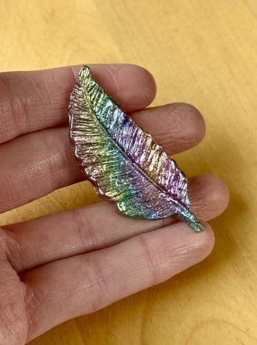 Beautiful bismuth feather - beautiful,