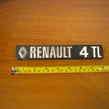 Renault 4 TL Metal Badge Logo Emblem