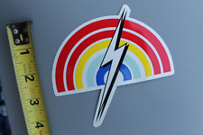 Lightning Bolt Surfboards Clear Rainbow OG Gerry Lopez Vintage Surfing STICKER