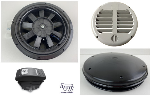 Black low profile motorised - black,