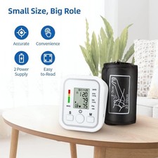 Digital Blood Pressure Monitor LCD Display Voice Upper Arm Cuff BP Machine UK