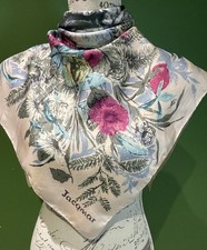 JACQMAR .THIRKELL OF BOND STREET. 3 PRETTY FLORAL 50'S VINTAGE SILK SCARF-