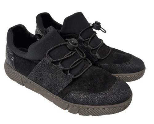 Ladies rieker black textile - black,