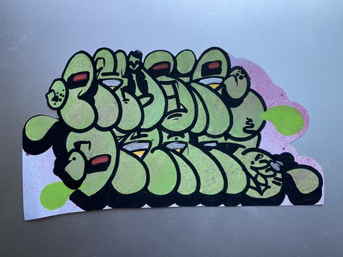 Phobia original graffiti art - graffiti,