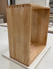 Extra Large  Dovetailed Maple Wood  Cubed Shelf With an Oil Finish & sleek edges