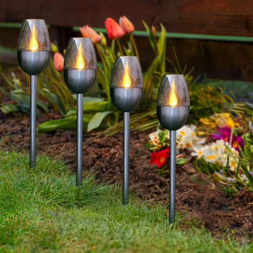 Solar led stake - lights, 4pc