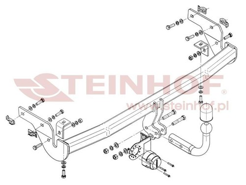 Steinhof towbar for peugeot - towbar,