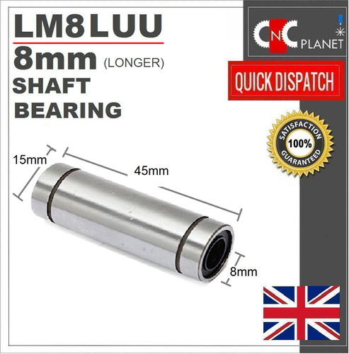 Lm8luu 8mm linear shaft - 8mm,