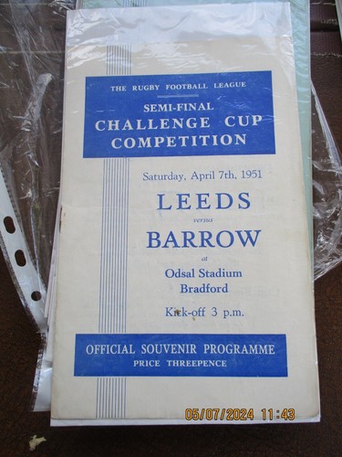 1951 rugby league challenge - 1951,