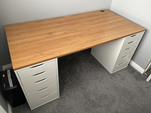 Ikea custom built - alex, desk