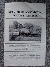 Stanier 8F Locomotive Society Limited Leaflet (250054)