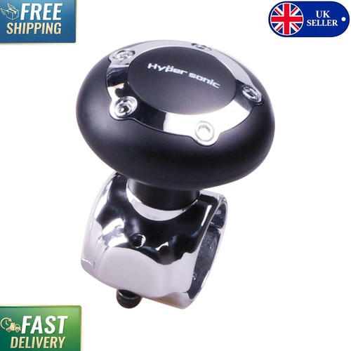 Ergonomic black steering knob - black,