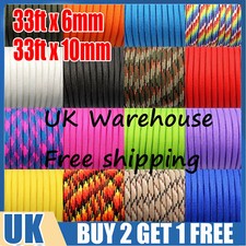 550 Paracord 6mm/10mm 33FT