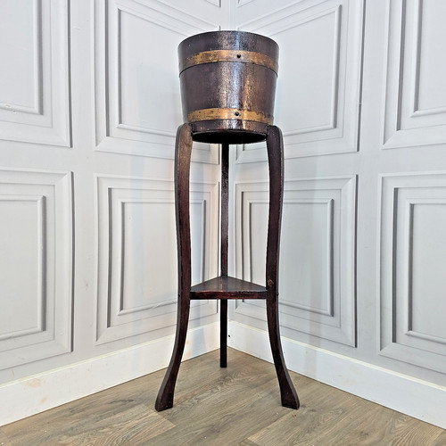 Antique jardiniere plant stand - plant,