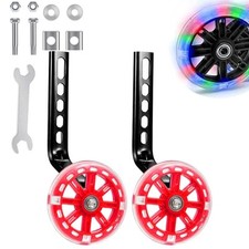 Bicycle Flash Stabilisers – Red Wheels for 12–20" Kids' Bikes, Adjustable