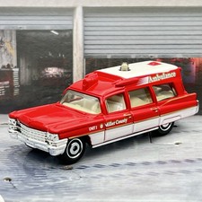 Matchbox 1963 Cadillac Ambulance Miller County Red 2010 1:81 Diecast [6h]
