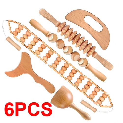 6pcs wood therapy massage - 6pcs,